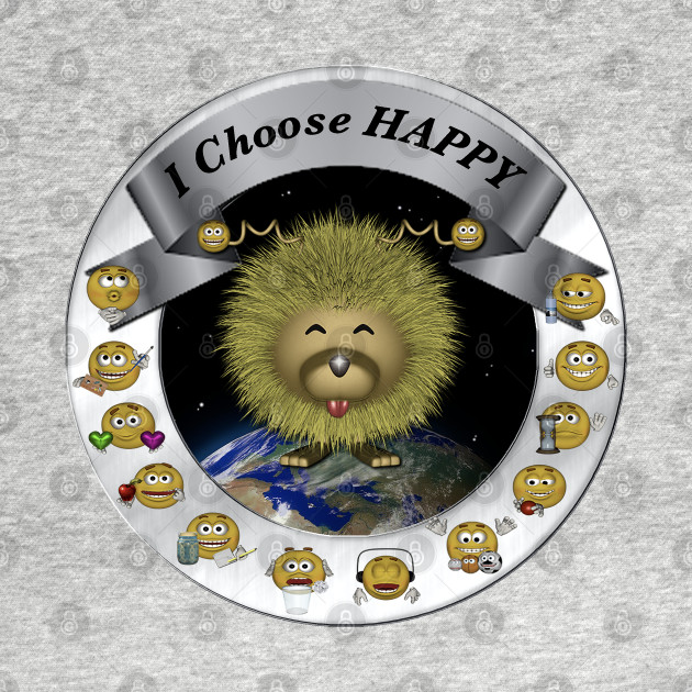 I Choose Happy With Moodzie - Grey by More Than Charms